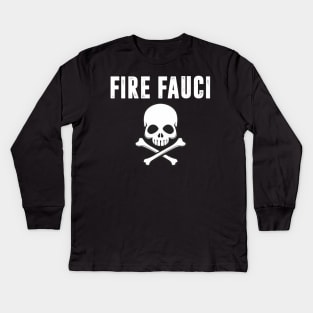 fire fauci Kids Long Sleeve T-Shirt